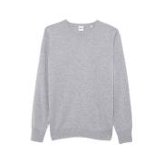 Comfortabele Cashmere Crewneck Sweatshirt Aspesi , Gray , Heren