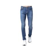Slim Fit Blauwe Jeans - Model Nick Jacob Cohën , Blue , Heren