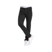 Slim Fit Zwarte Jeans met discrete zwarte naden Jacob Cohën , Black , ...