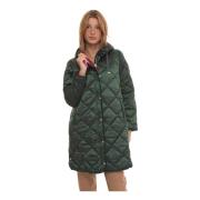 Quilted Hooded Cassie Coat Husky Original , Green , Dames