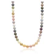 Pastel Pearl Necklace with Gold Nialaya , Yellow , Heren