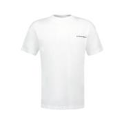 Wit Katoenen Logo T-Shirt A-Cold-Wall , White , Heren