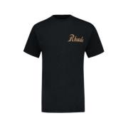 Zwarte Katoenen Verkoop en Service T-Shirt Rhude , Black , Heren