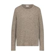 Gezellige Teddy Pullover met Boucle Effect Jane Lushka , Beige , Dames