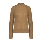 Gestructureerde Beige Pullover met Raglanmouwen Jane Lushka , Beige , ...