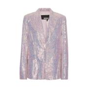 Sequin Oversized Blazer Rotate Birger Christensen , Pink , Dames