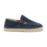 Espadrille-stijl Suède Leren Loafers Manebí , Blue , Heren