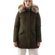 Urban Touch Eendendons Jas Woolrich , Green , Dames