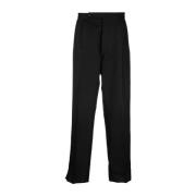 Zwarte Tapered-Leg Tailored Broek Maison Margiela , Black , Heren