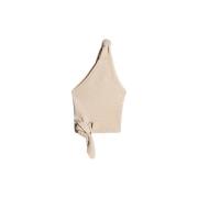 Eén-Schouder Gebreide Top Jacquemus , Beige , Dames