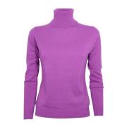 Slim Fit Coltrui Cashmere Company , Purple , Dames