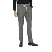 Sport Jogger Broek met Rits en Knoop PT Torino , Gray , Heren