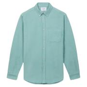 Lobo Turquoise Corduroy Overhemd Portuguese Flannel , Green , Heren