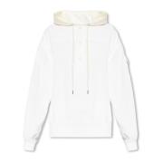 Geribbelde hoodie Moncler , White , Dames