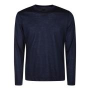 Round-neck Knitwear Fedeli , Blue , Heren