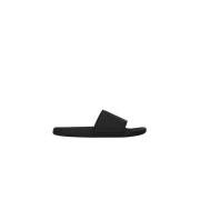 Zwarte Monogram Slides Anine Bing , Black , Dames