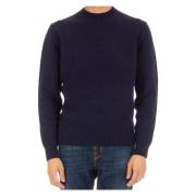 Round-neck Knitwear Drumohr , Blue , Heren