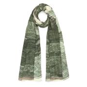 Luxe Winter Sjaal Faliero Sarti , Green , Dames