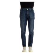 Authentieke Indie Fit Denim Jeans PT Torino , Blue , Heren