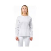 Witte Katoenen Blouse met Ronde Hals Bagutta , White , Dames