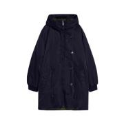 Omkeerbare Parka met Ganzendons Vulling Max Mara Weekend , Blue , Dame...