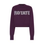 Paarse Rotate Logo Sweatshirt Rotate Birger Christensen , Purple , Dam...