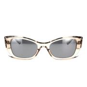 New Wave Womens Cat-Eye Sunglasses Saint Laurent , Beige , Dames