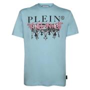 Moderne Man T-Shirt Philipp Plein , Blue , Heren