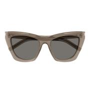 New Wave SL 214 Kate Zonnebril Saint Laurent , Brown , Dames