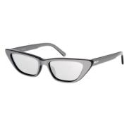 Gedurfde Zilveren Cat-Eye Zonnebril Ambush , Gray , Dames