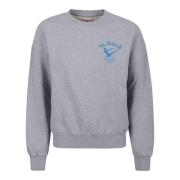 Grijze Sweater met Logo MC2 Saint Barth , Gray , Dames