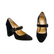 Mary Jane schoenen van fluweel Roberto Festa , Black , Dames