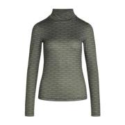 Rollneck Blanche , Green , Dames