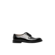 Satinleren Derby Schoen Doucal's , Black , Heren