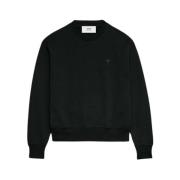 Hart Sweatshirt Ami Paris , Black , Heren
