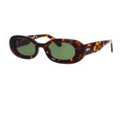 Amalfi Zonnebril in Havana Groen Off White , Brown , Unisex