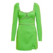 Groene Crepe Mini Jurk - Uk10/Us06 Self Portrait , Green , Dames