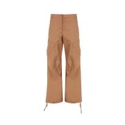 Bruine Wijde Pijp Broek Andamane , Brown , Dames