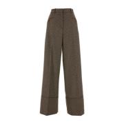 Geborduurde wijde broek Bally , Brown , Dames