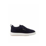 Gyan Slip-On Suède Sneakers Santoni , Blue , Heren