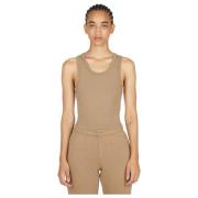 Katoenen Crop Top Entire Studios , Beige , Dames