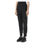 Zwarte Joggers met Brede Tailleband en Comfortabele Pasvorm Twinset , ...