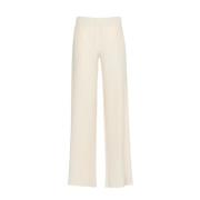 Straight Trousers NÜ Denmark , Beige , Dames