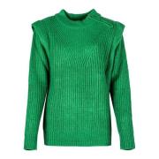 Gebreide kleding met ronde hals en losse pasvorm Silvian Heach , Green...