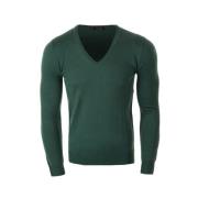 Eenvoudige V-Hals Trui Antony Morato , Green , Heren