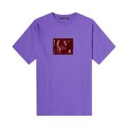 Inflate Logo T-Shirt Acne Studios , Purple , Dames