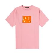 Exford Inflate Logo T-Shirt Acne Studios , Pink , Dames