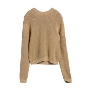 Gouden Sweaters voor Studio Stijl Max Mara Studio , Beige , Dames