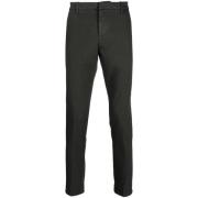 Warme Stretch Katoenen Grijze Broek Dondup , Gray , Heren