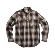 Levon checked shirt Nn07 , Brown , Heren